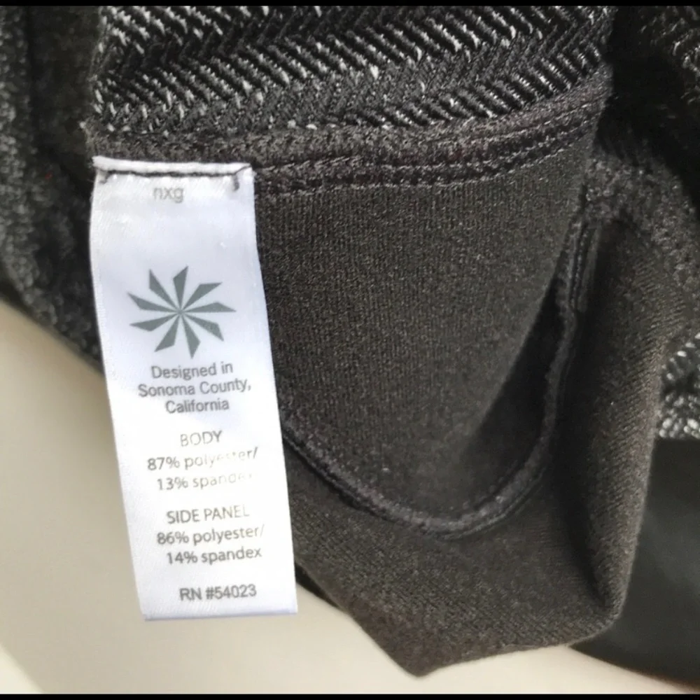 ATHLETA Moto Herringbone Leather Leggings - Picture 7 of 7